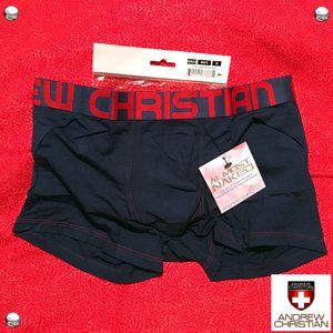 Andrew Christian Almost Naked Bamboo Boxer, NAVY, Size SMALL 🆕🩲